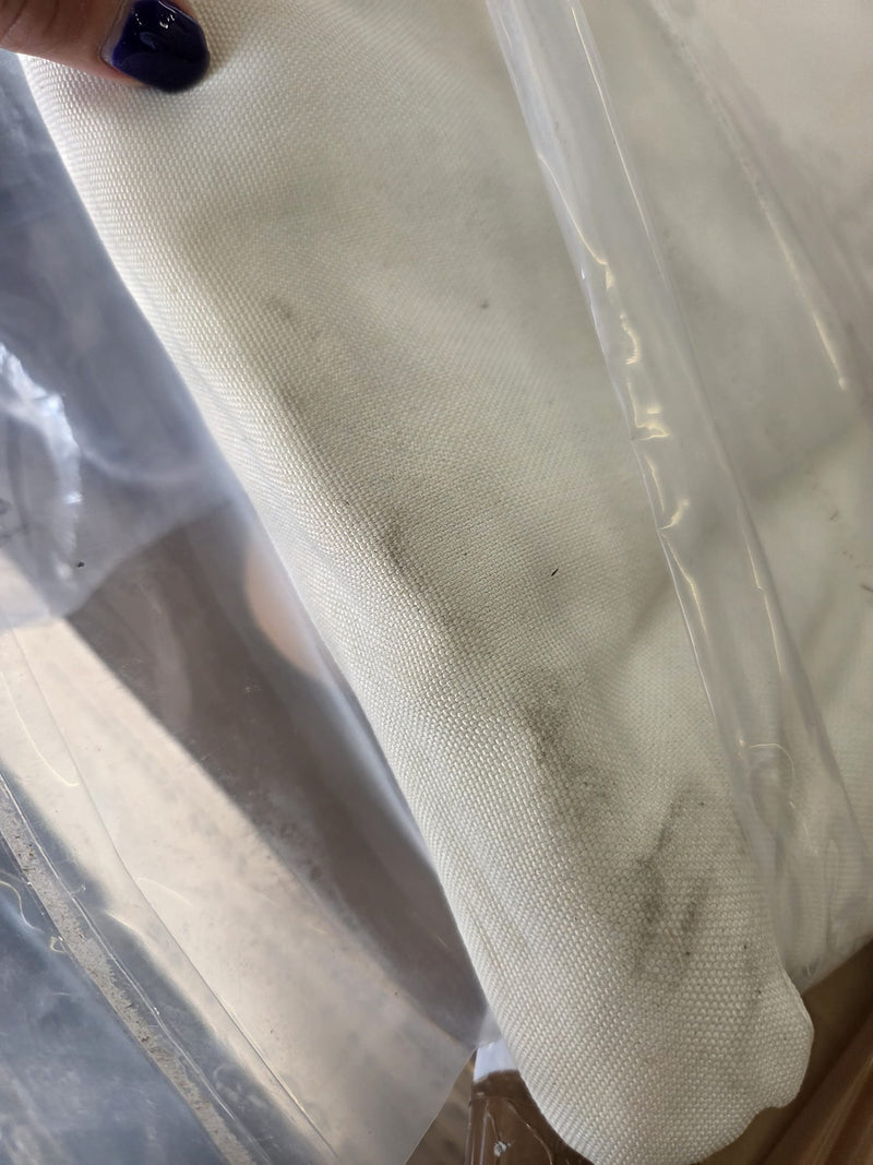 Brushed Eyelet Blackout Thermal Curtains - Cream - 117cm x 137cm