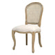 Camille Limewash Oak Rattan Back Dining Chair