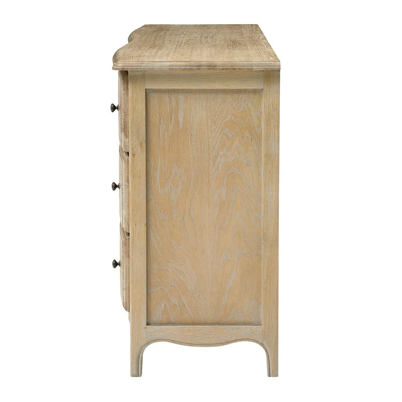 Camille Limewash Oak 6 Drawer Chest