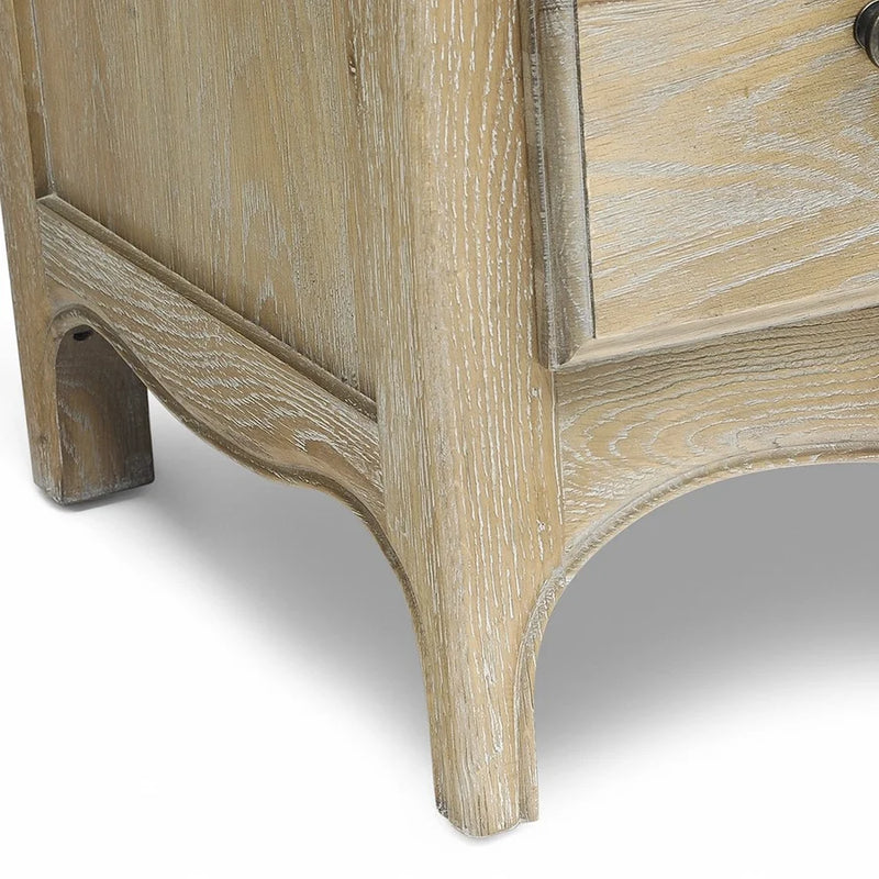 Camille Limewash Oak 6 Drawer Chest