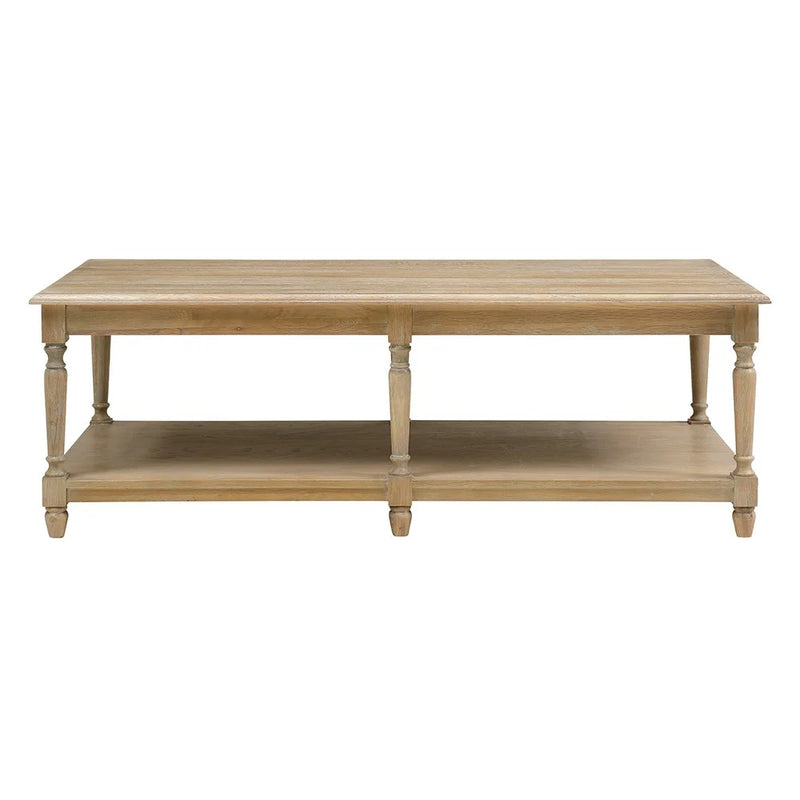 Camille Limewash Oak Large Coffee Table