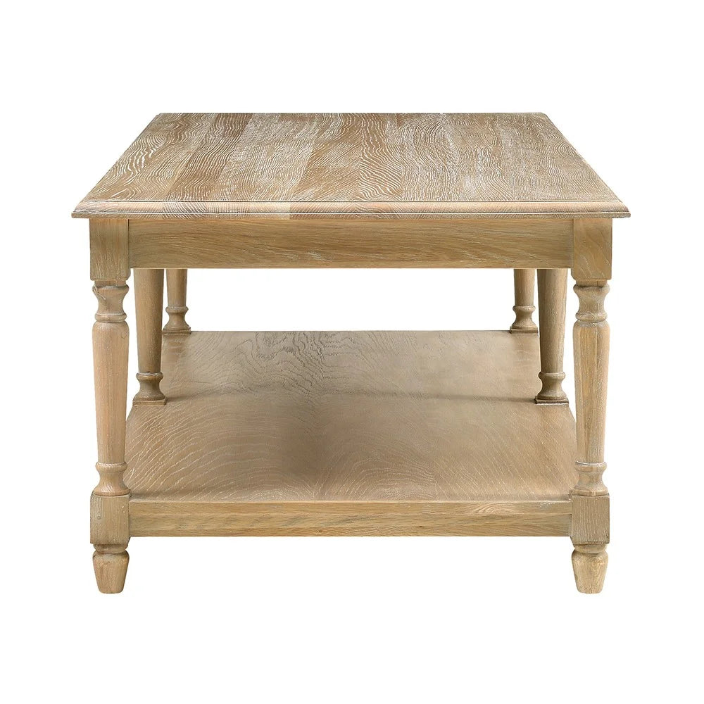 Camille Limewash Oak Large Coffee Table
