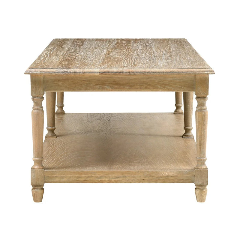 Camille Limewash Oak Large Coffee Table