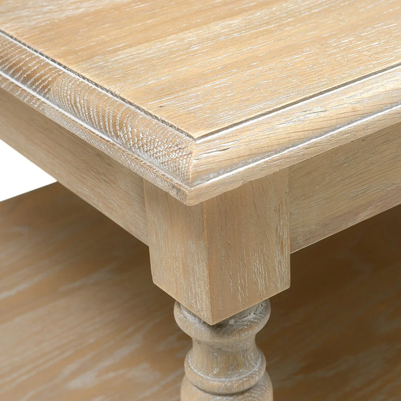 Camille Limewash Oak Large Coffee Table