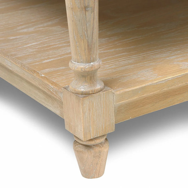 Camille Limewash Oak Large Coffee Table