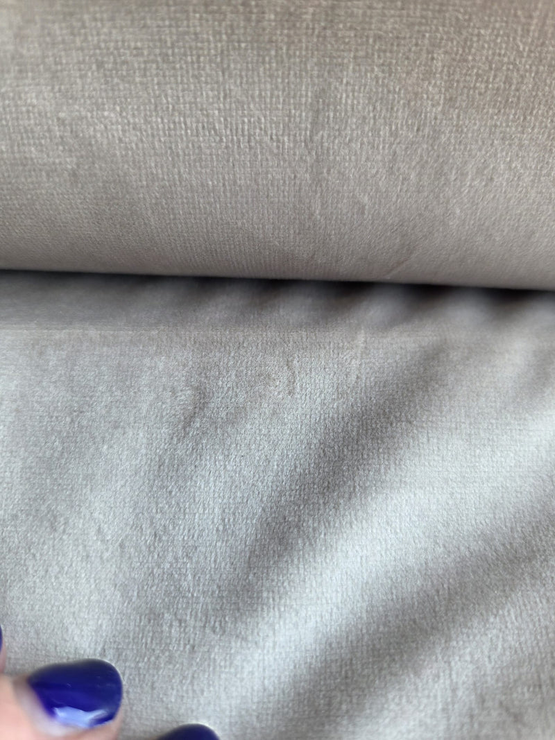 Velvet Pencil Pleat Curtains - Champagne - 218cm x 229cm Imperfect