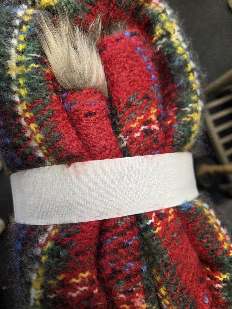 Stewart Plaid Faux Fur Back Throw