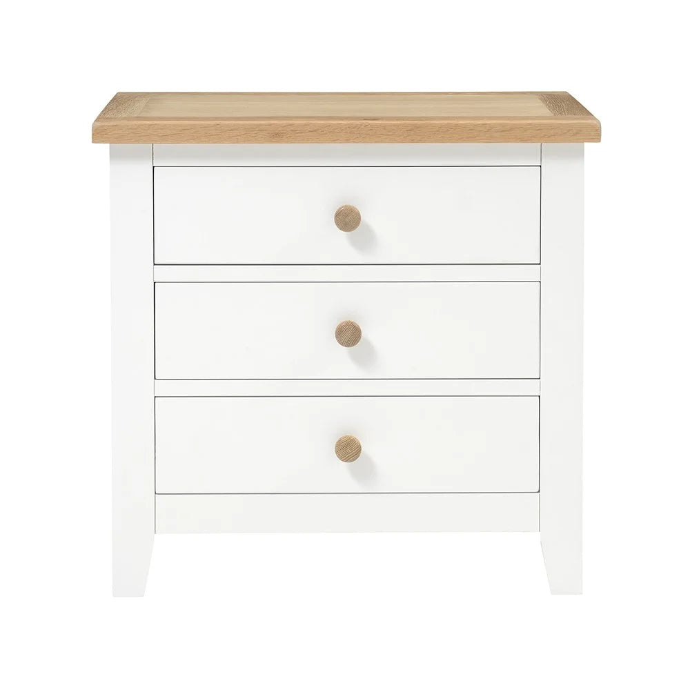 Chester Pure White Jumbo Bedside Table