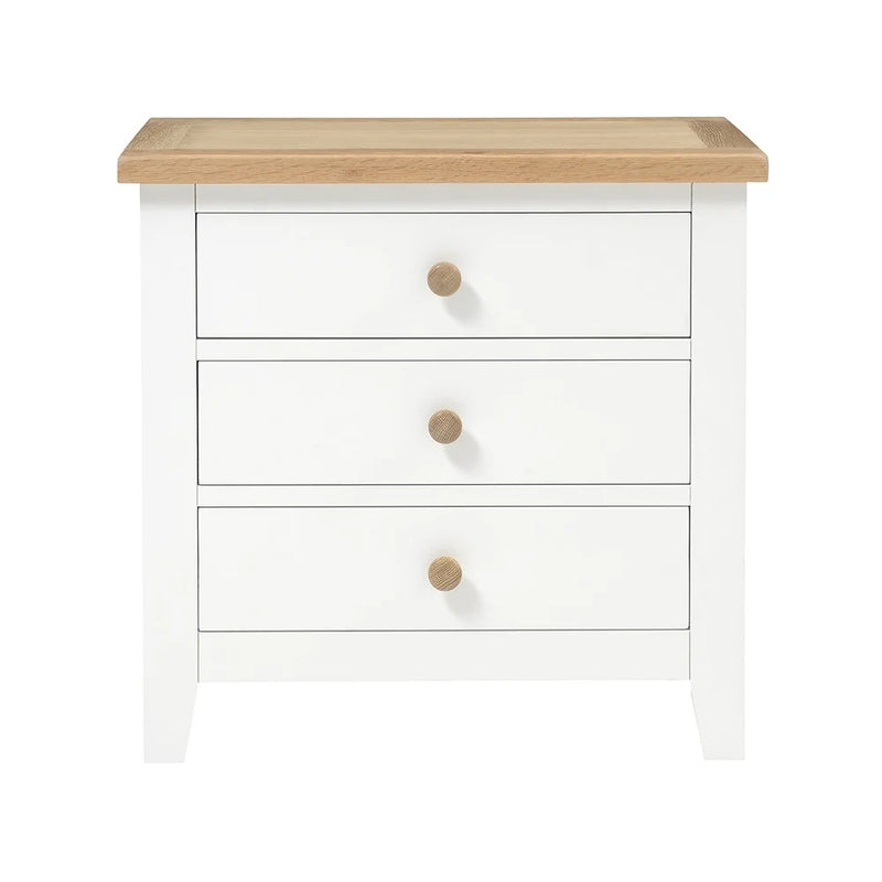 Chester Pure White Jumbo Bedside Table