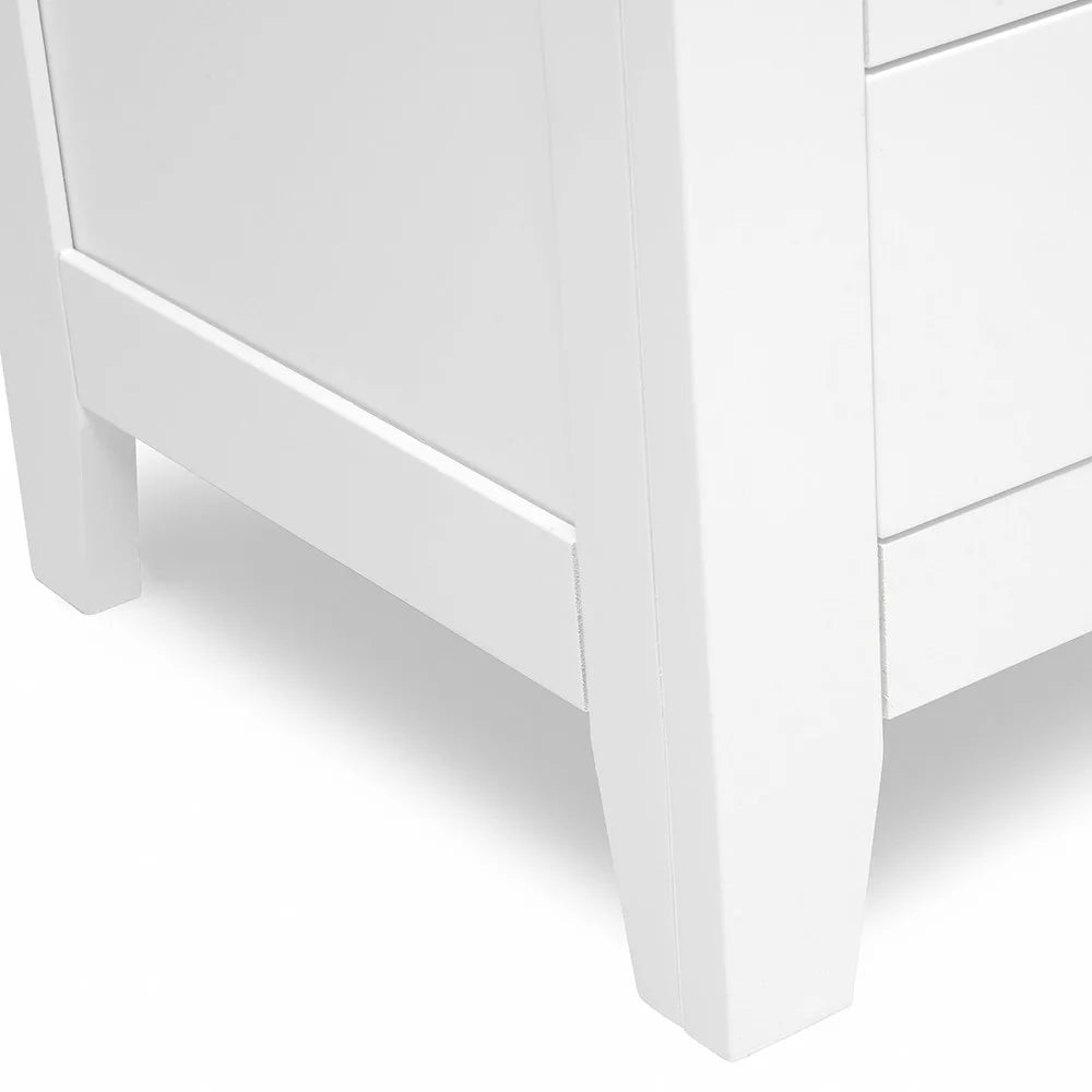 Chester Pure White Jumbo Bedside Table