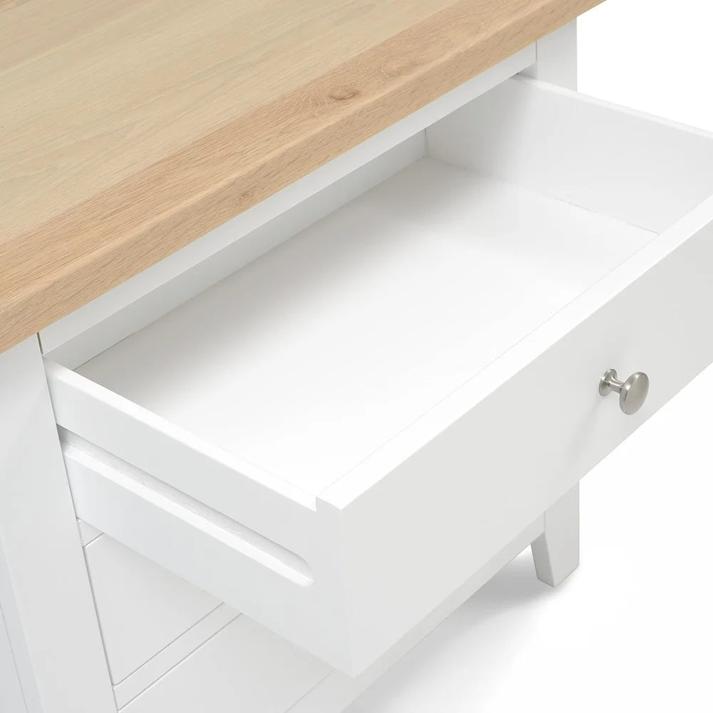 Chester Pure White Jumbo Bedside Table