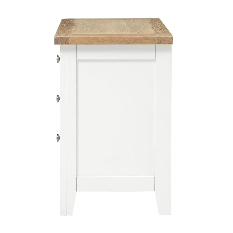 Chester Pure White Jumbo Bedside Table