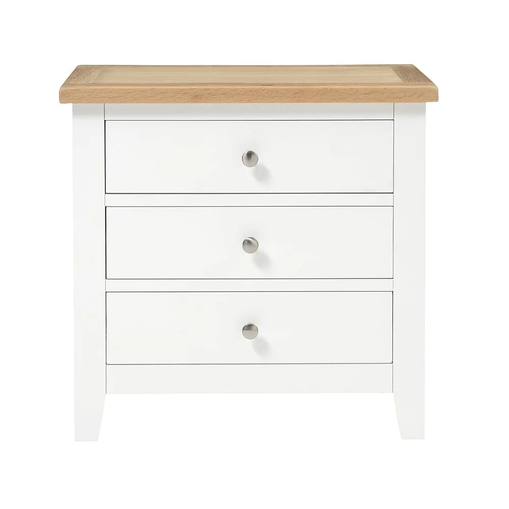 Chester Pure White Jumbo Bedside Table