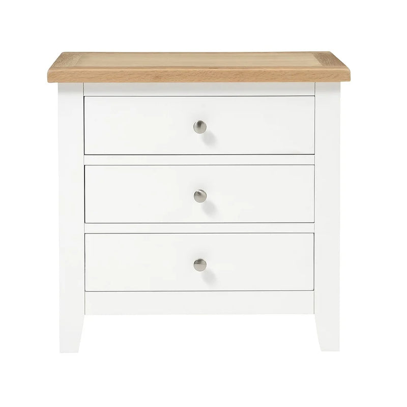 Chester Pure White Jumbo Bedside Table