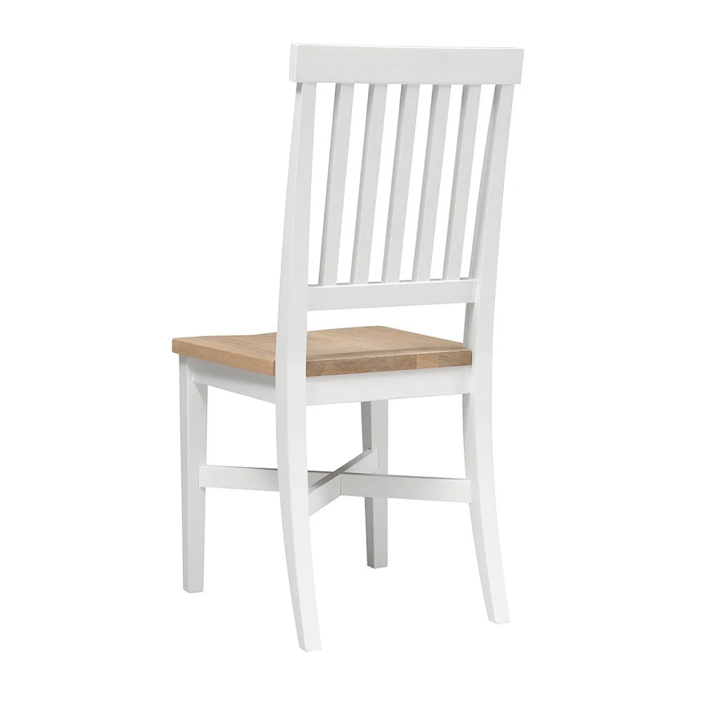 Chester Pure White Wooden Seat Dining Chair