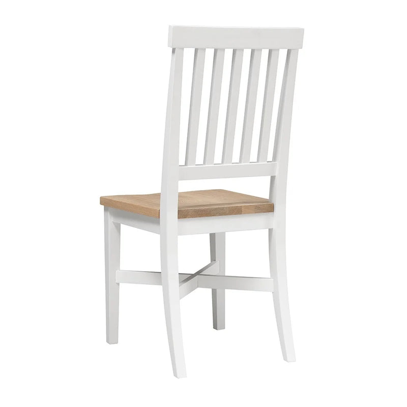 Chester Pure White Wooden Seat Dining Chair