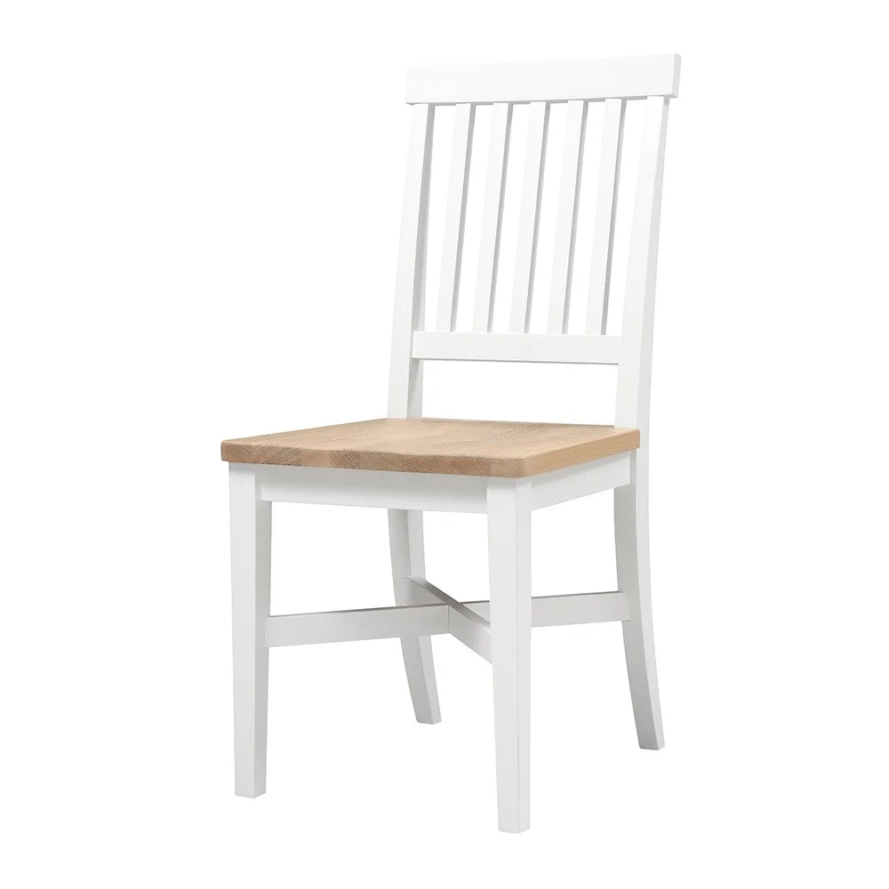 Chester Pure White Wooden Seat Dining Chair
