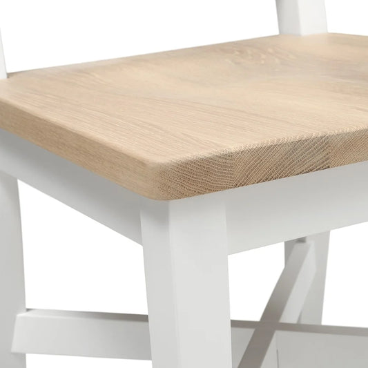 Chester Pure White Wooden Seat Dining Chair