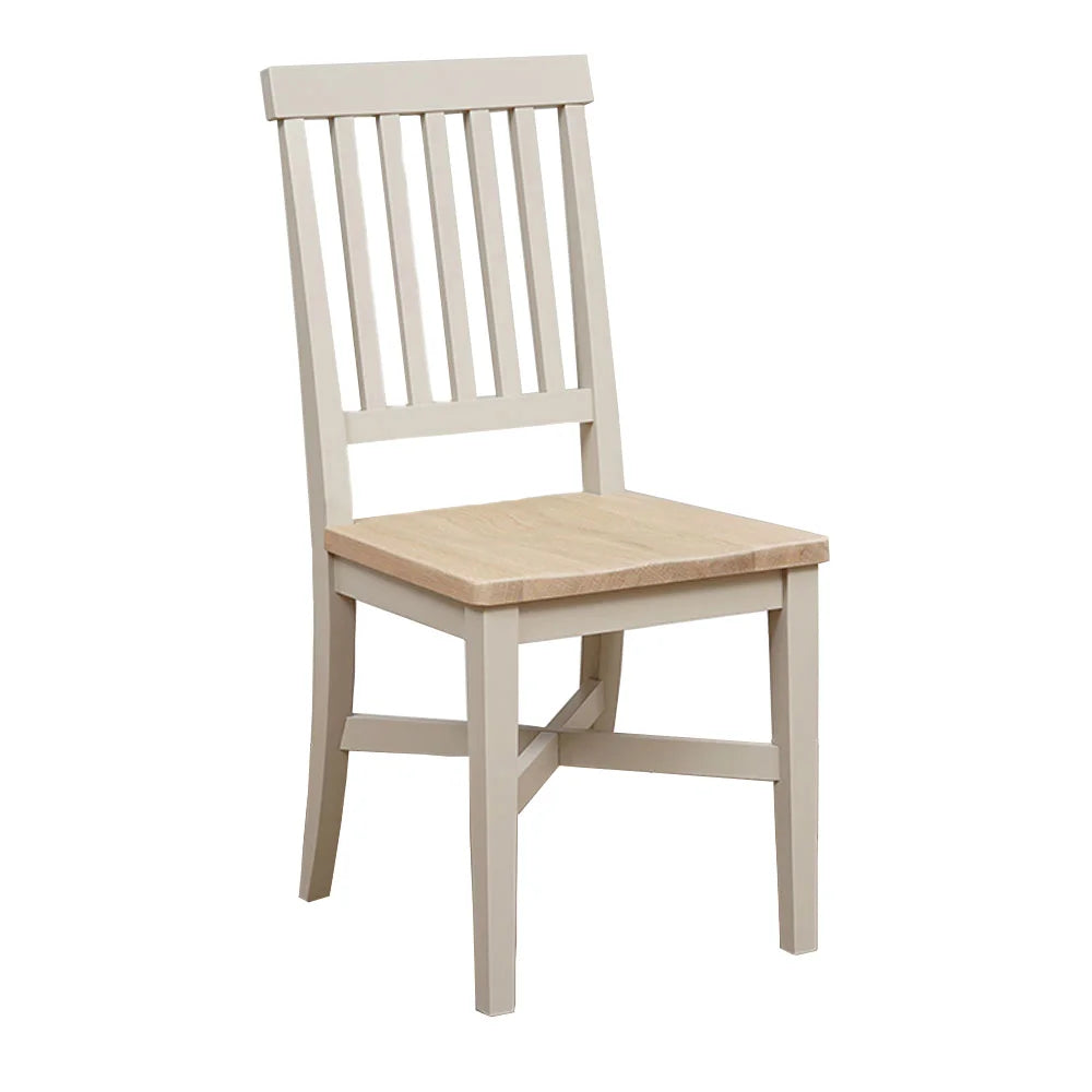 Chester Limestone Wooden Seat Dining Chair