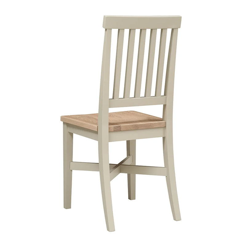 Chester Limestone Wooden Seat Dining Chair