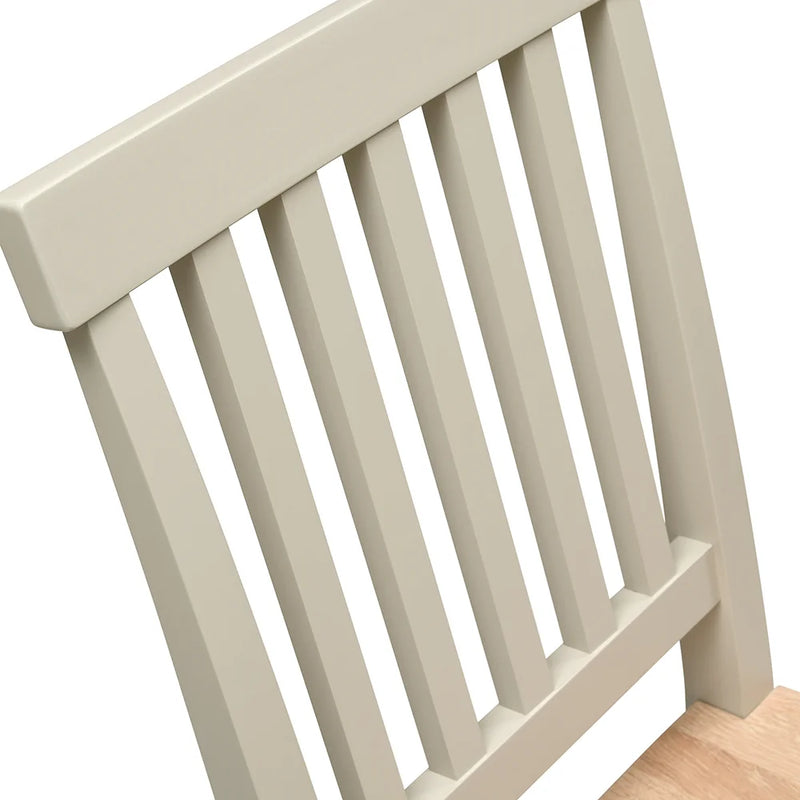 Chester Limestone Wooden Seat Dining Chair