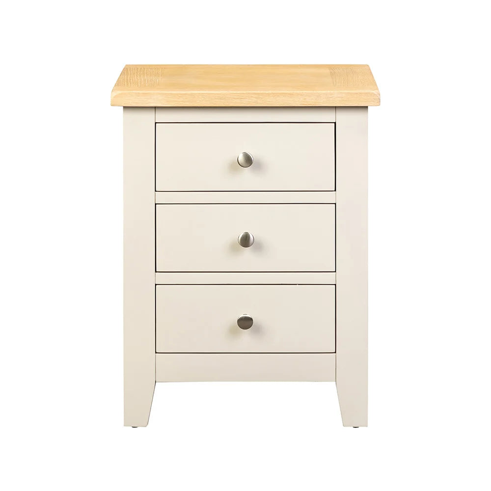 Chester Limestone 3 Drawer Bedside Table