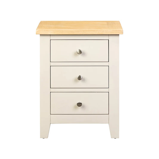 Chester Limestone 3 Drawer Bedside Table