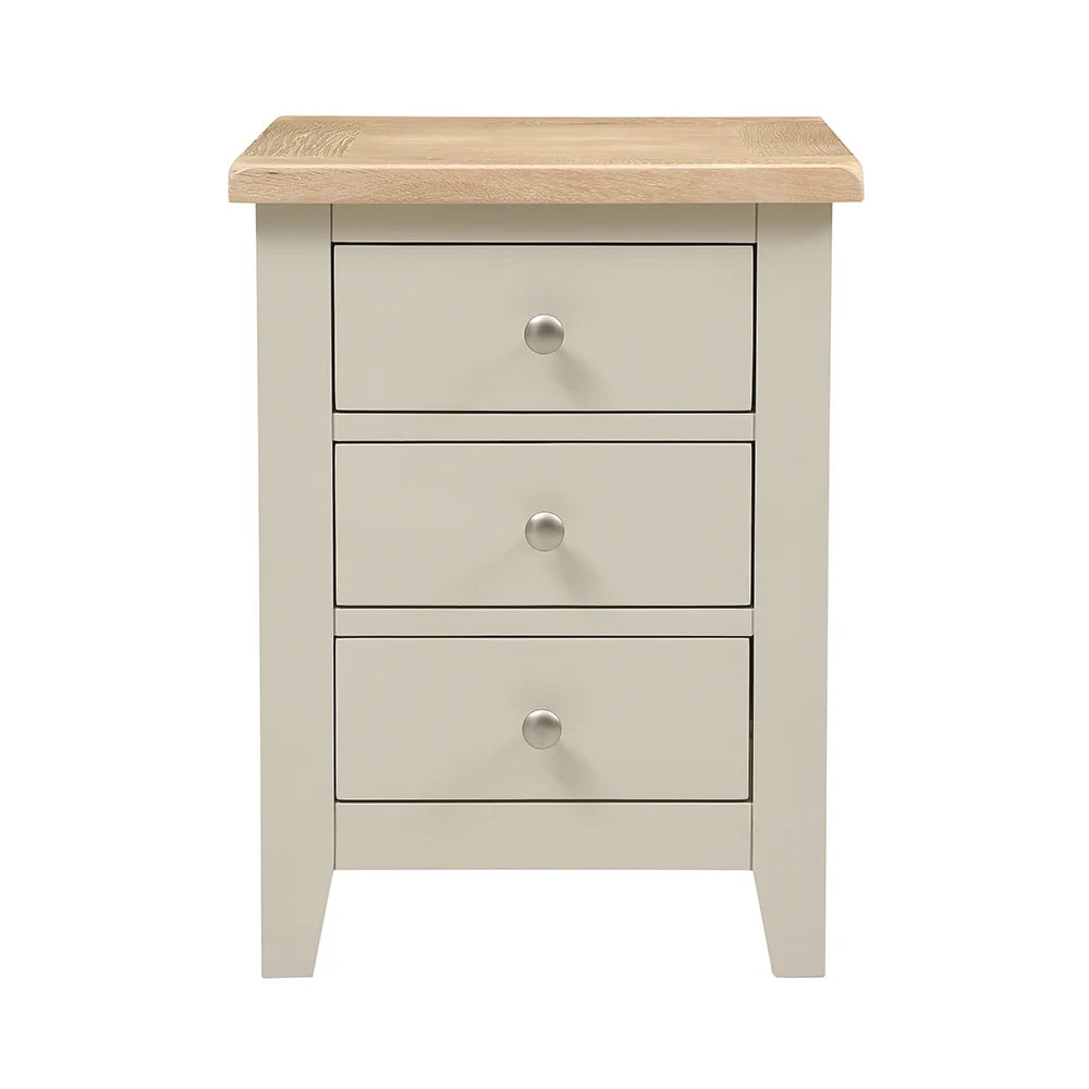 Chester Limestone 3 Drawer Bedside Table