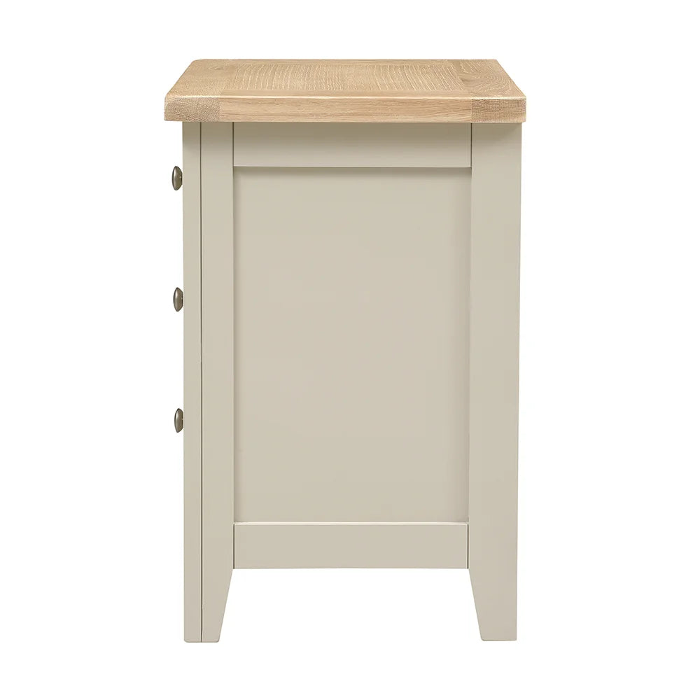 Chester Limestone 3 Drawer Bedside Table
