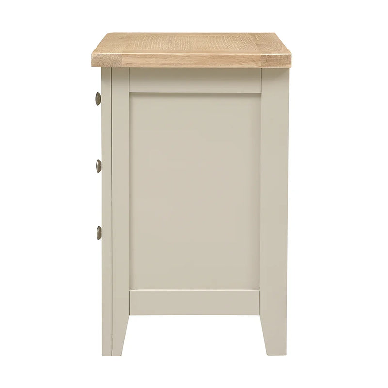 Chester Limestone 3 Drawer Bedside Table