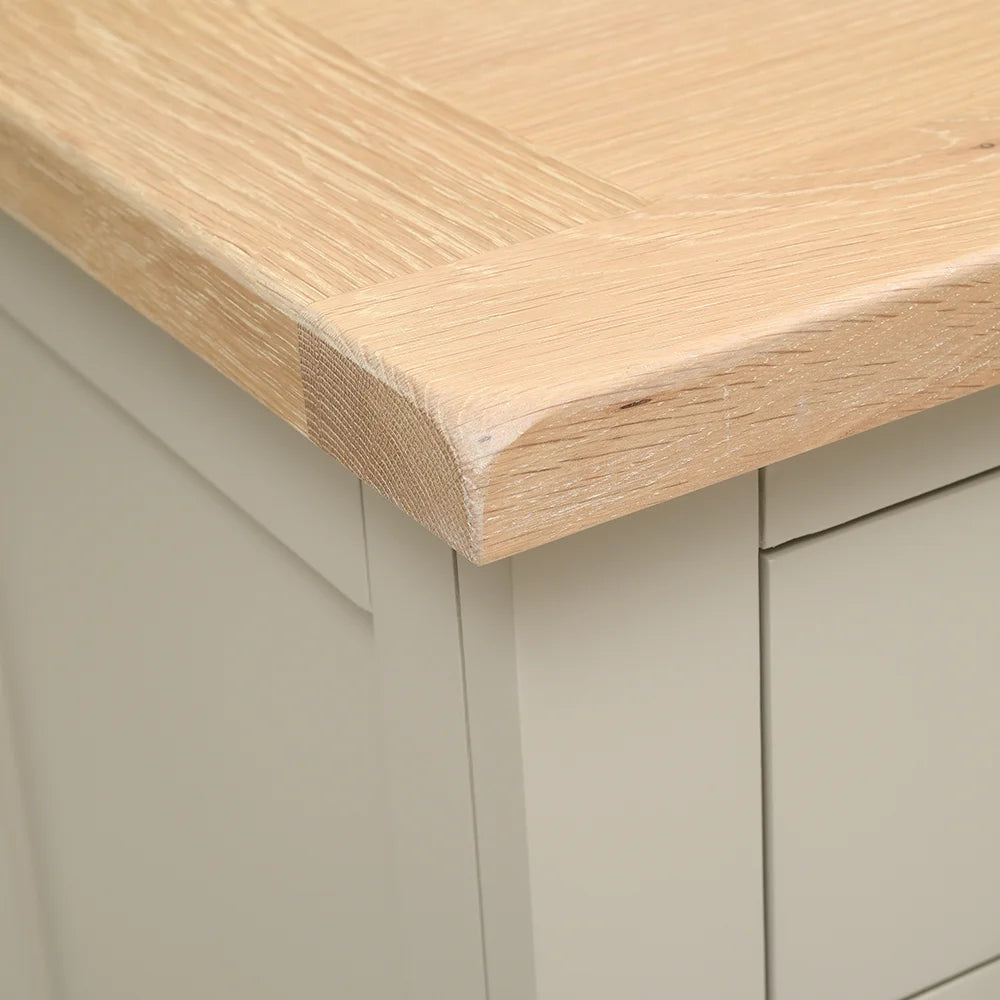 Chester Limestone 3 Drawer Bedside Table