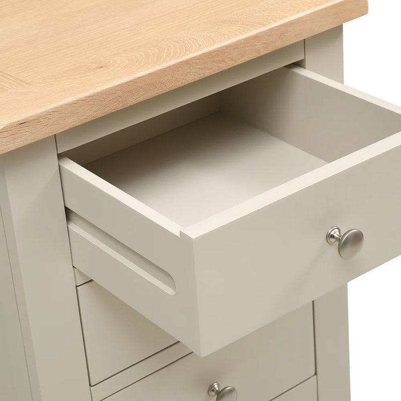 Chester Limestone 3 Drawer Bedside Table