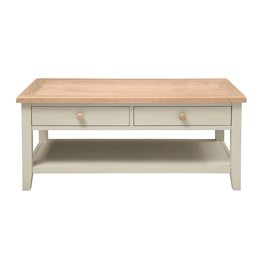Chester Limestone Coffee Table with Drawers
