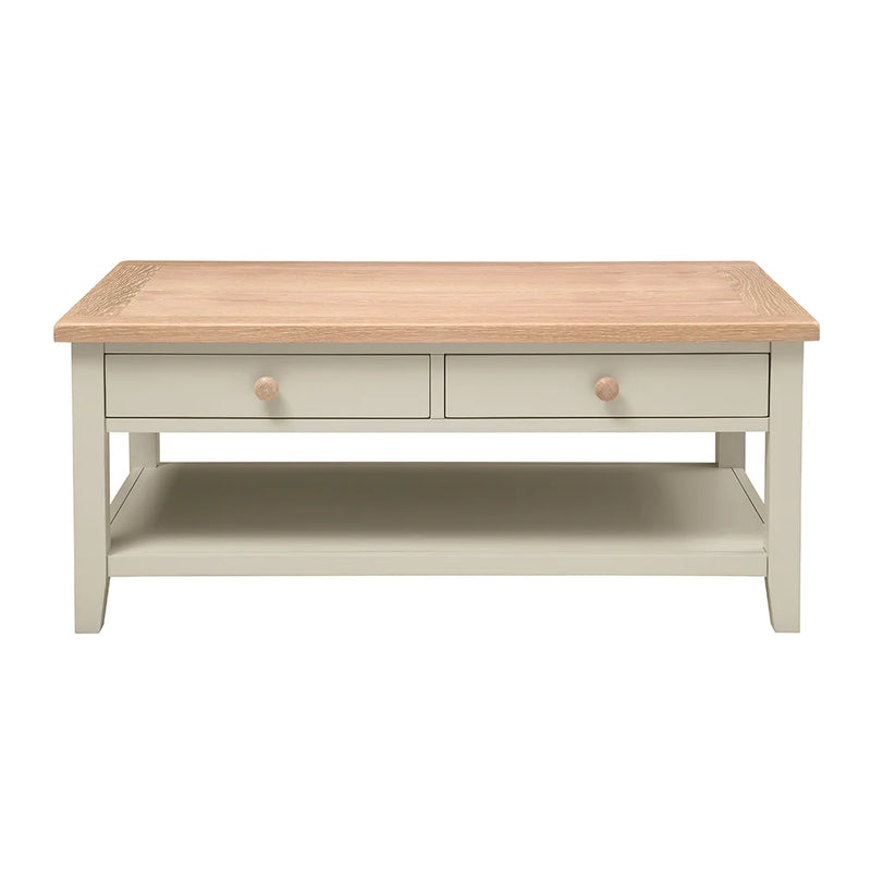 Chester Limestone Coffee Table with Drawers