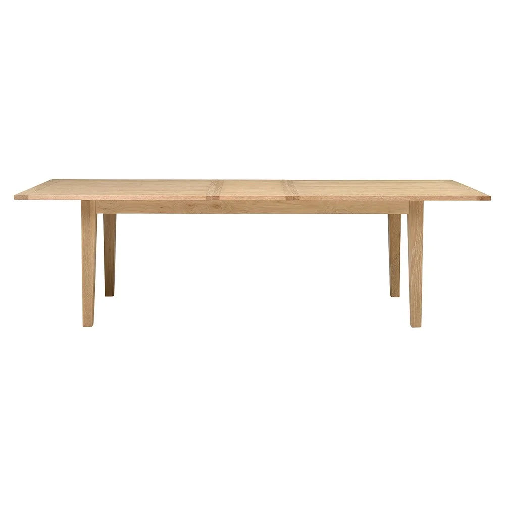 Inglesham Whitewash Oak 8-12 Seater Extending Dining Table