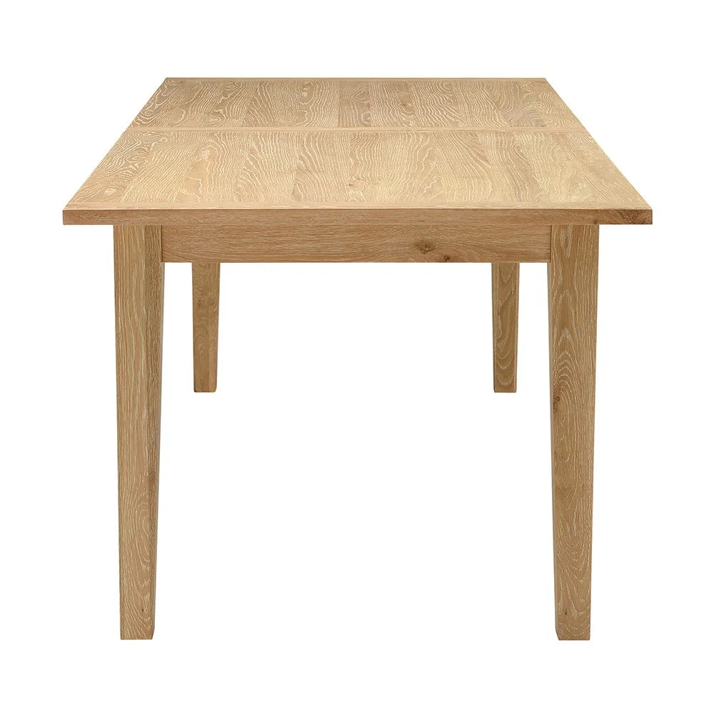 Inglesham Whitewash Oak 8-12 Seater Extending Dining Table