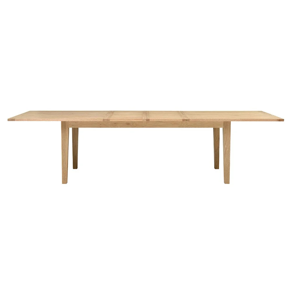 Inglesham Whitewash Oak 8-12 Seater Extending Dining Table