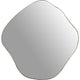 Organic Metal Framed Mirror Aged Champagne Finish Small 59x61cm