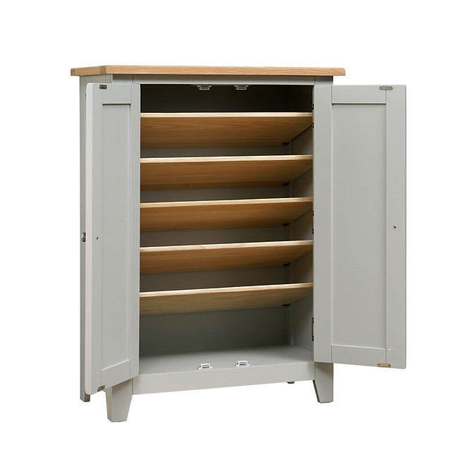 Chester Dove Grey Large Shoe Cupboard