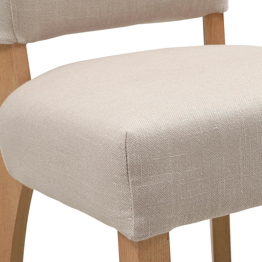 Bluebell upholstered Dining Chair - Stone