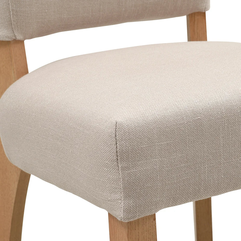Bluebell upholstered Dining Chair - Stone
