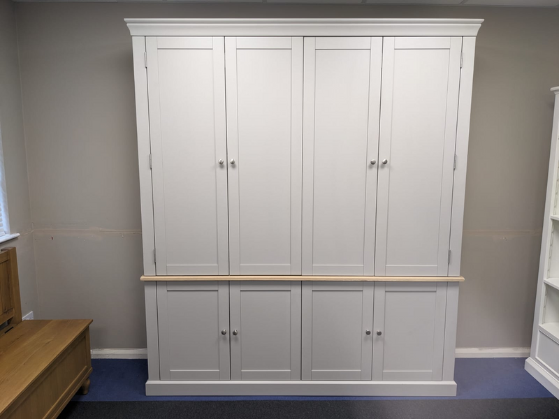Chester Dove Grey Hideaway Media Unit