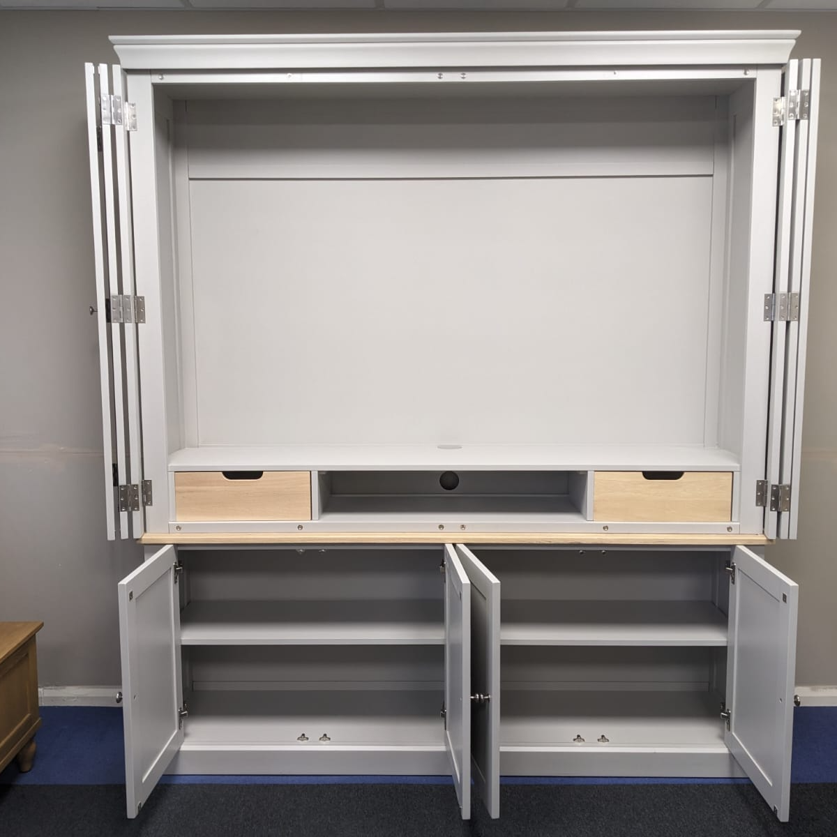 Chester Dove Grey Hideaway Media Unit