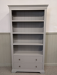 Chantilly Pebble Grey Large Bookcase