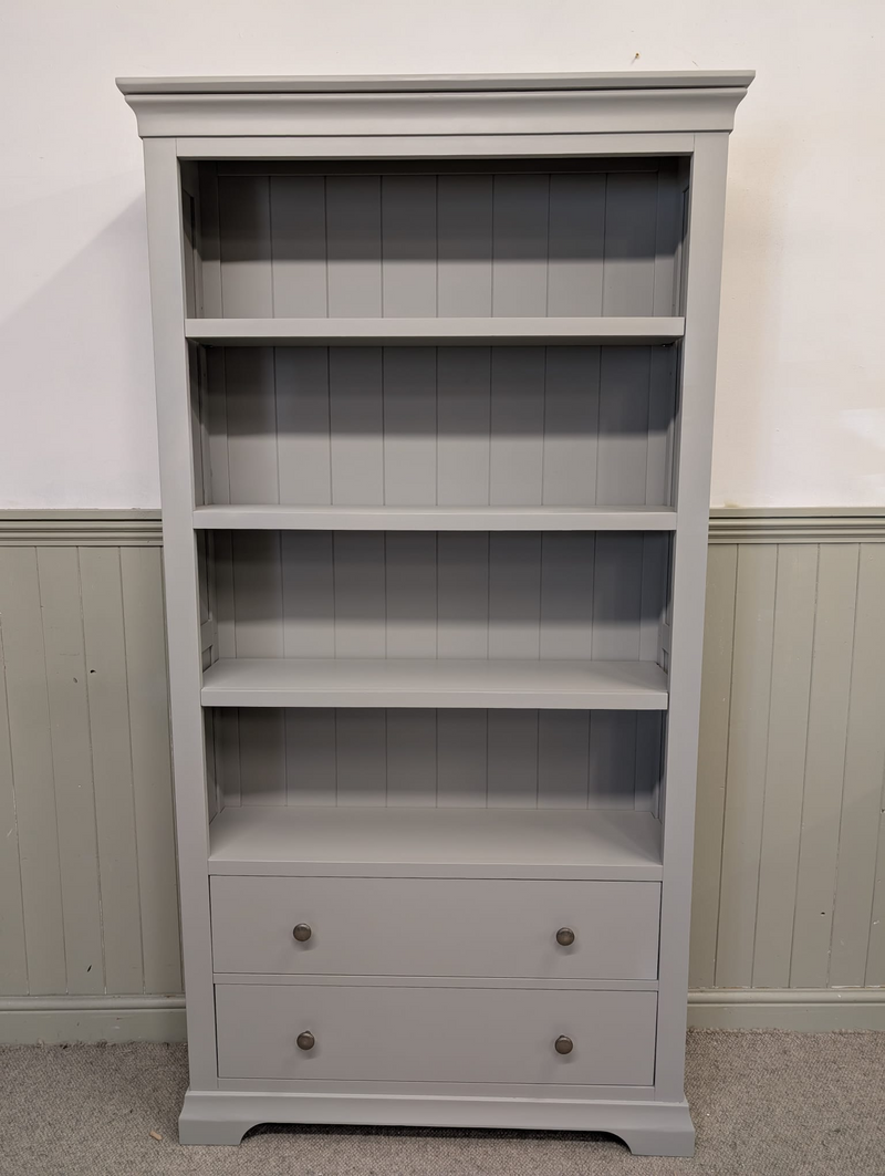 Chantilly Pebble Grey Large Bookcase