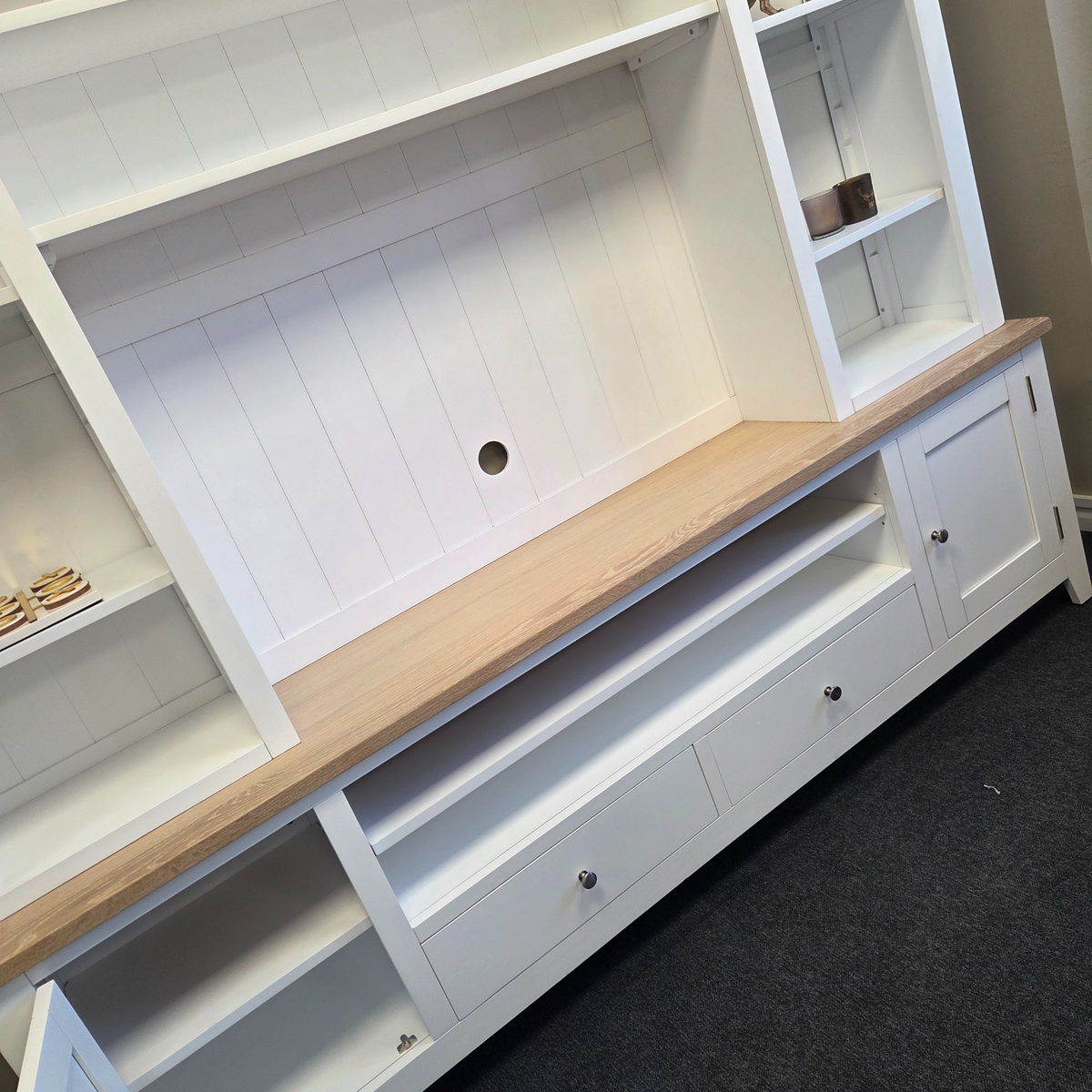 Chester Pure White TV and Media Storage Unit