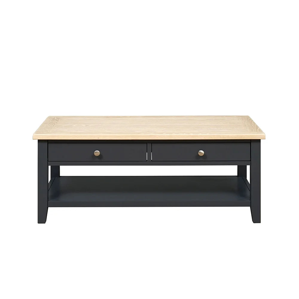 Chester Charcoal Coffee Table with Drawers