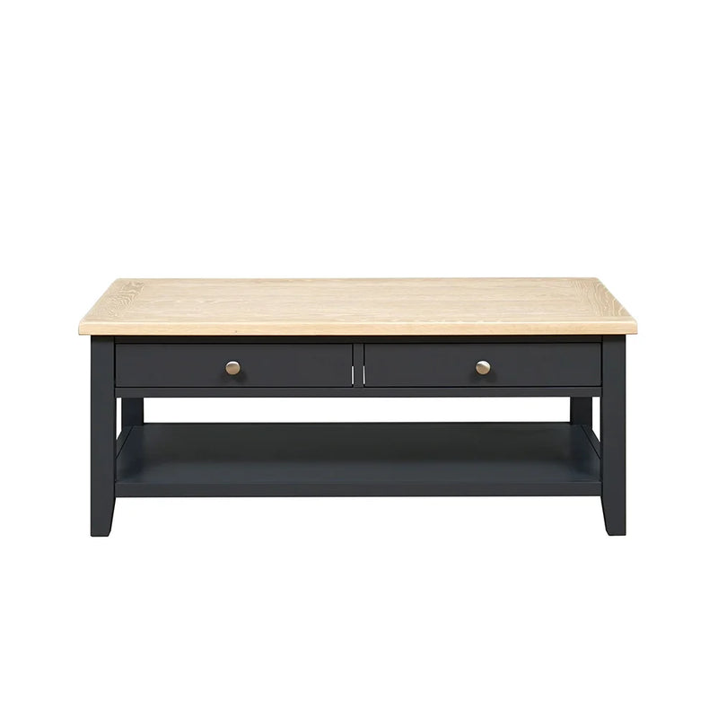 Chester Charcoal Coffee Table with Drawers
