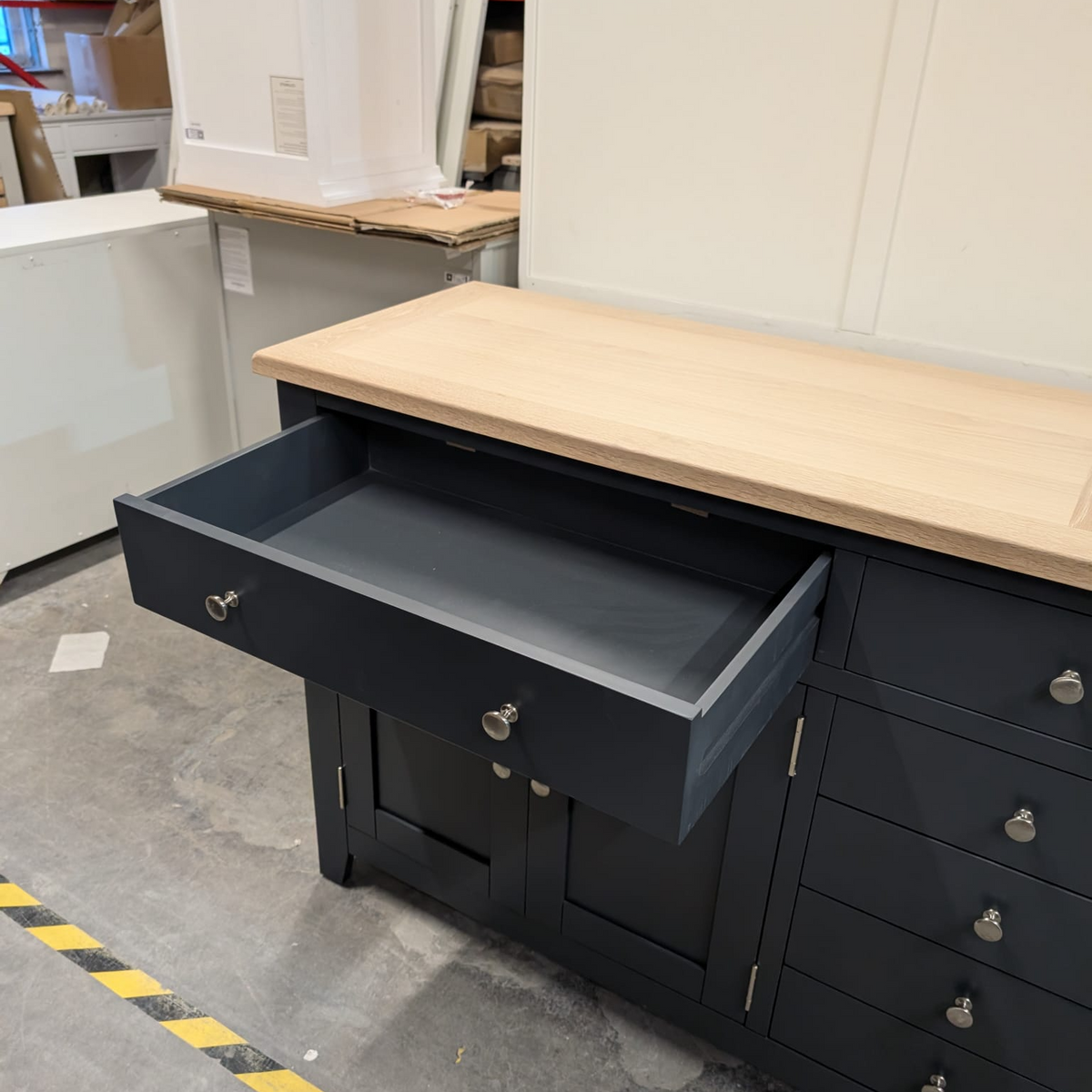 Chester Charcoal Grand Sideboard