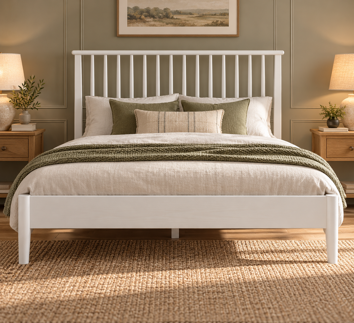 Berkeley White Oak 5ft King Size Bed